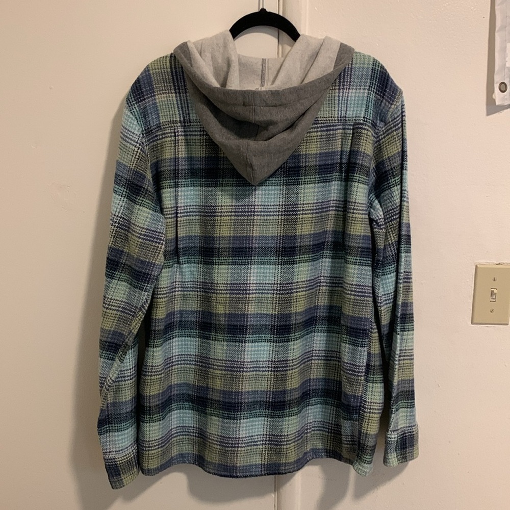 ⚡️Men’s quicksilver hooded flannel! NWT - Picture 5 of 5